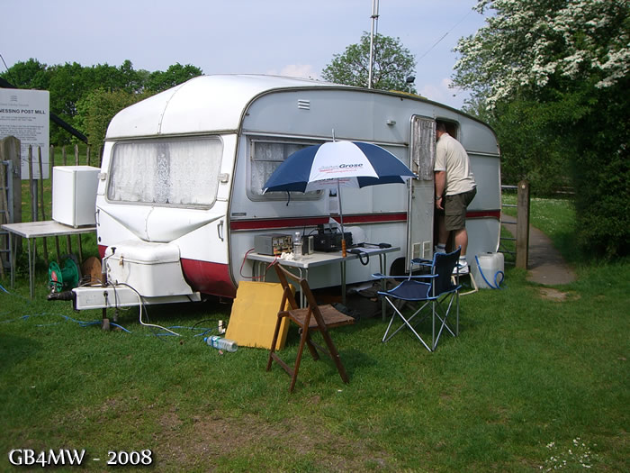 The VHF setup on Saturday.
