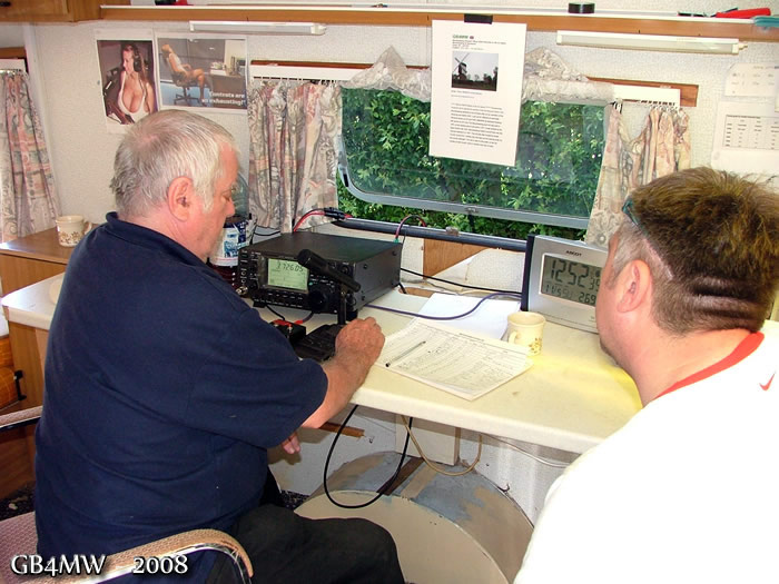 Bill G0BOF & Daryl M3VNO Running the HF station
