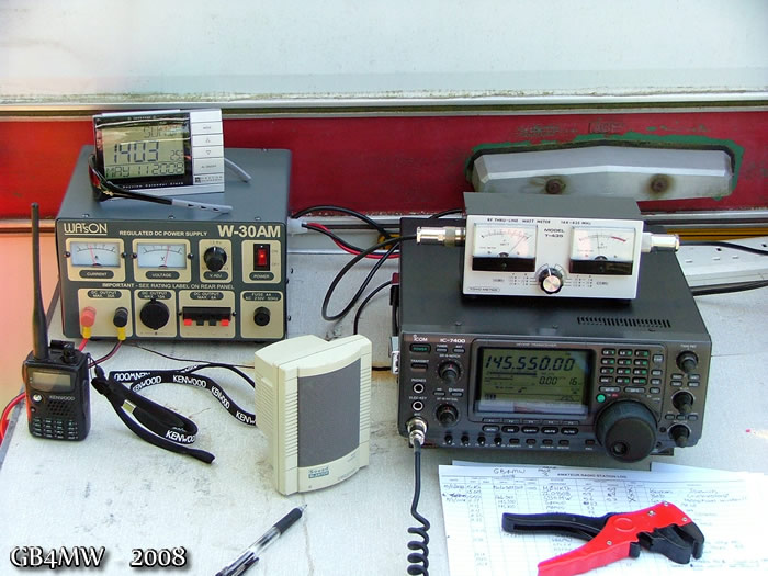 VHF setup on Sunday
