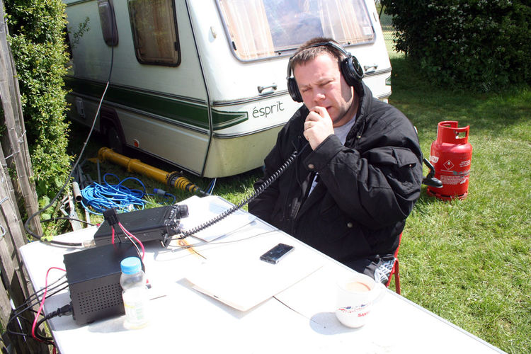 Dave operating GB4MW VHF
