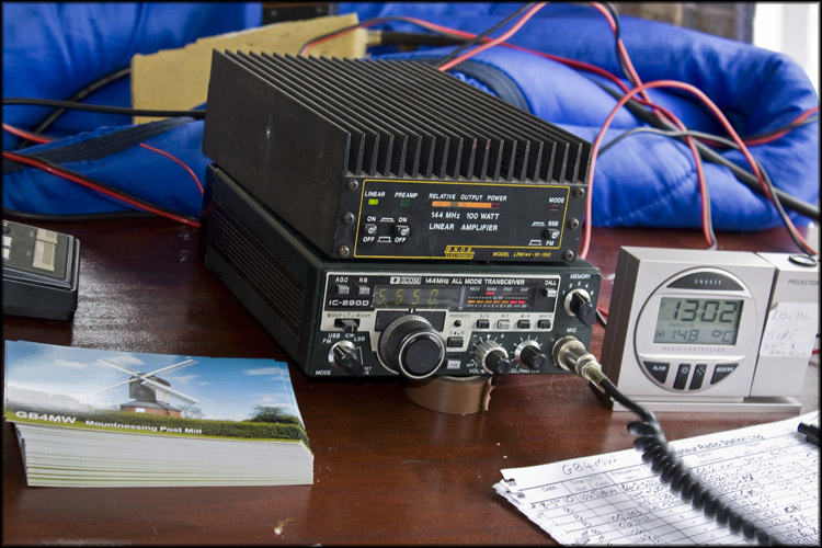 Icom IC-290D running 2m with linear. ~80w
Photo by John M0UKD
