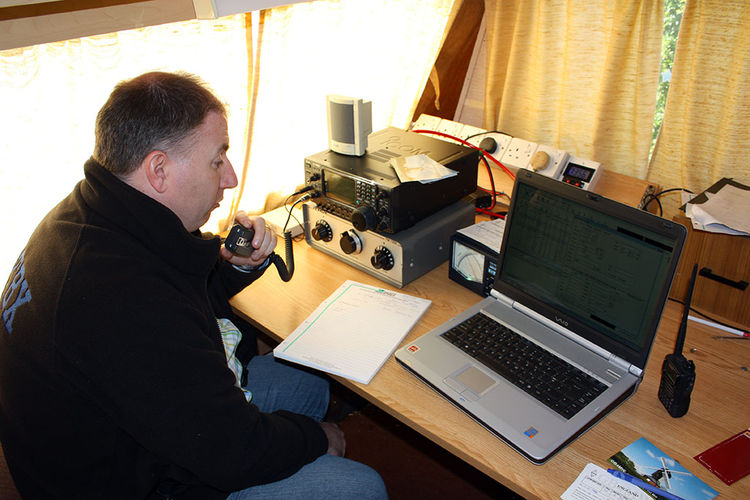 Kevin operating GB4MW HF
