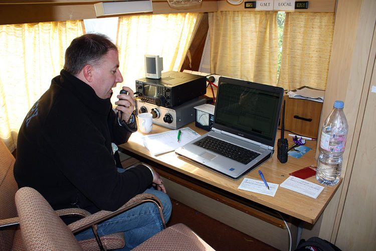 Kevin operating GB4MW HF
