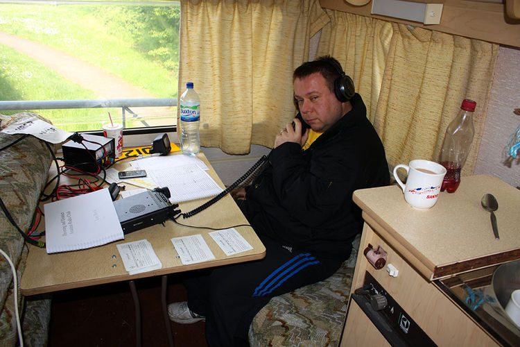 Dave operating GB4MW VHF
