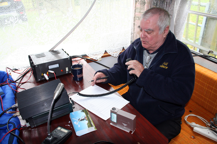 Bill G0BOF operating VHF
Photo by Fred, G3SVK

