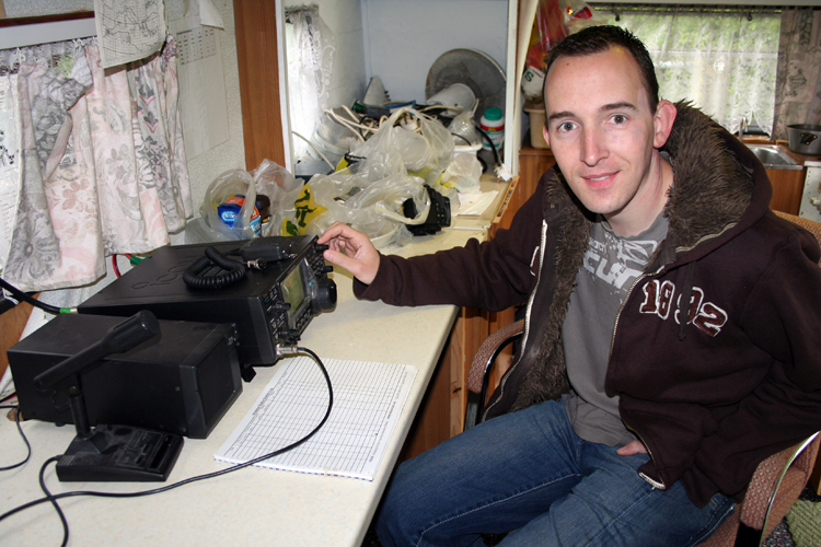 John M0UKD operating HF
Photo by Fred, G3SVK
