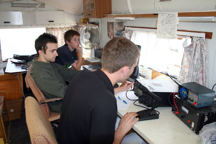 James and Michael Operating 2m
Photo by Fred G3SVK

