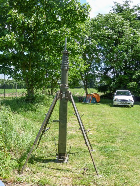 Scam 12m mast ready for rotator and beam
