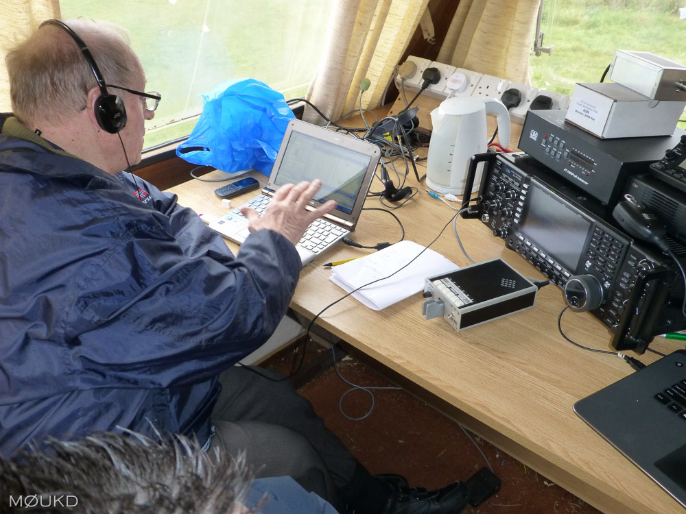Fred G3SVK operating CW
