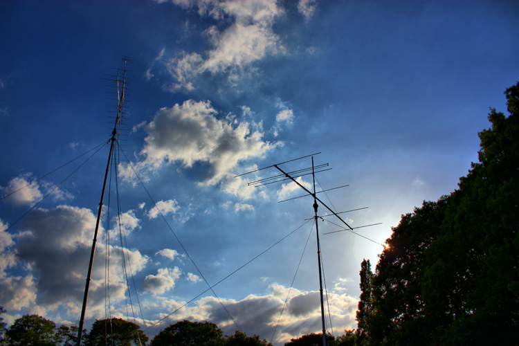 The antennas
Photo by John M0UKD
