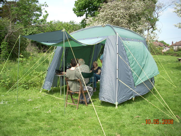 Our Radio tent setup
Sunny 25c can this be windmills on the Air ???

