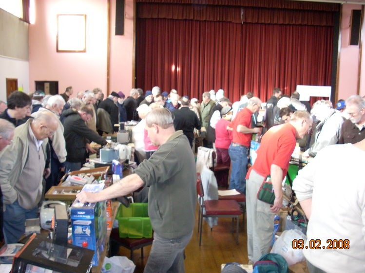 The busy hall at Canvey 
Keywords: canvey rally