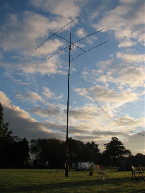 The tower early Sunday morning
