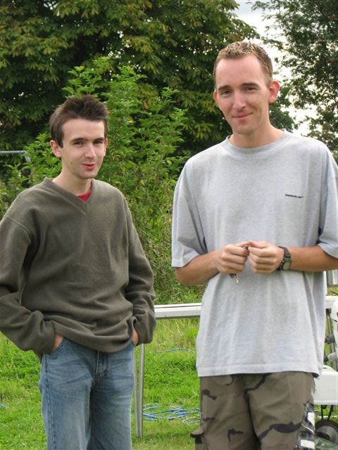 Left Michael M3DOV amd John 2E0UKD
