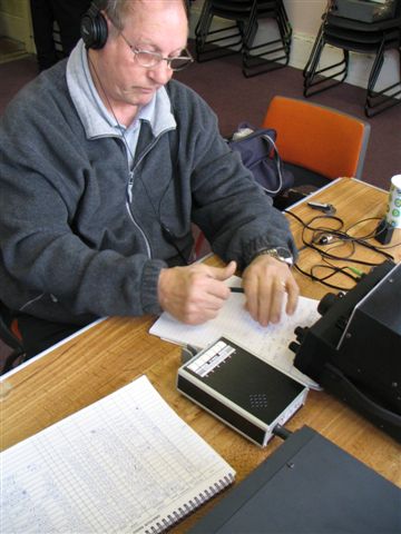 Fred G3SVK on the key
Keywords: g3svk