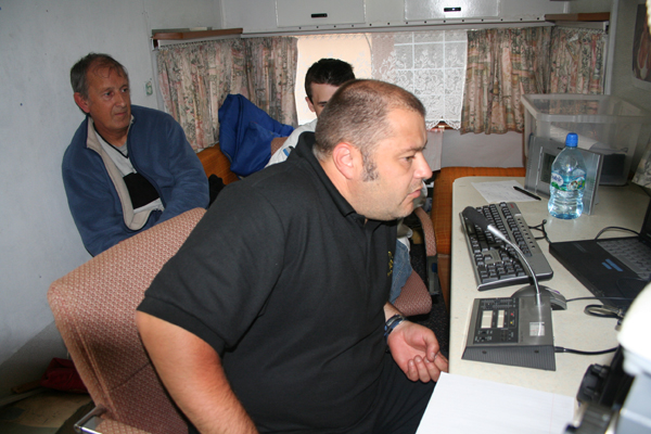 Dave M0TAZ working the HF station
Keywords: m0taz