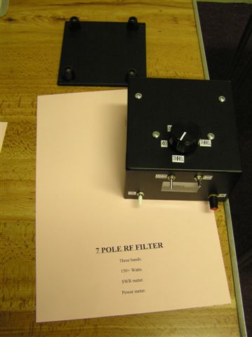 7 pole rf filter
entered by Oliver G3TPJ
Keywords: g3tpj