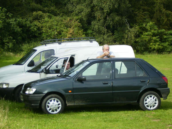 Another old Ford and Peter G3JSR
