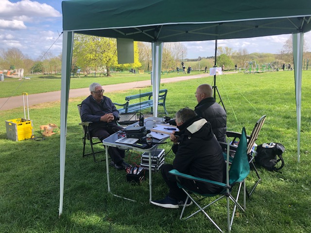 Mick M7EAO talking to James M8JBU and Kevin 2E0WKV on HF
