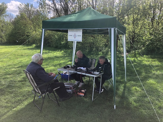 Mick M7EAO James M8JBU on VHF and Kevin 2E0WKV on HF 
